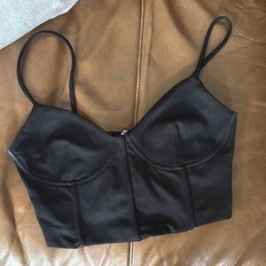 Zara Black Crop Top
